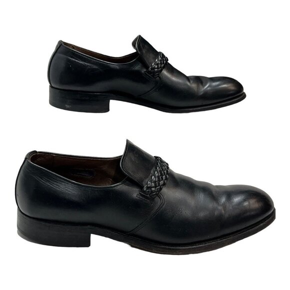 Allen Edmonds Mens 8.5D Ostendo Belfast Slip Ons‎ Black  Shoes Black Leather - Picture 8 of 11